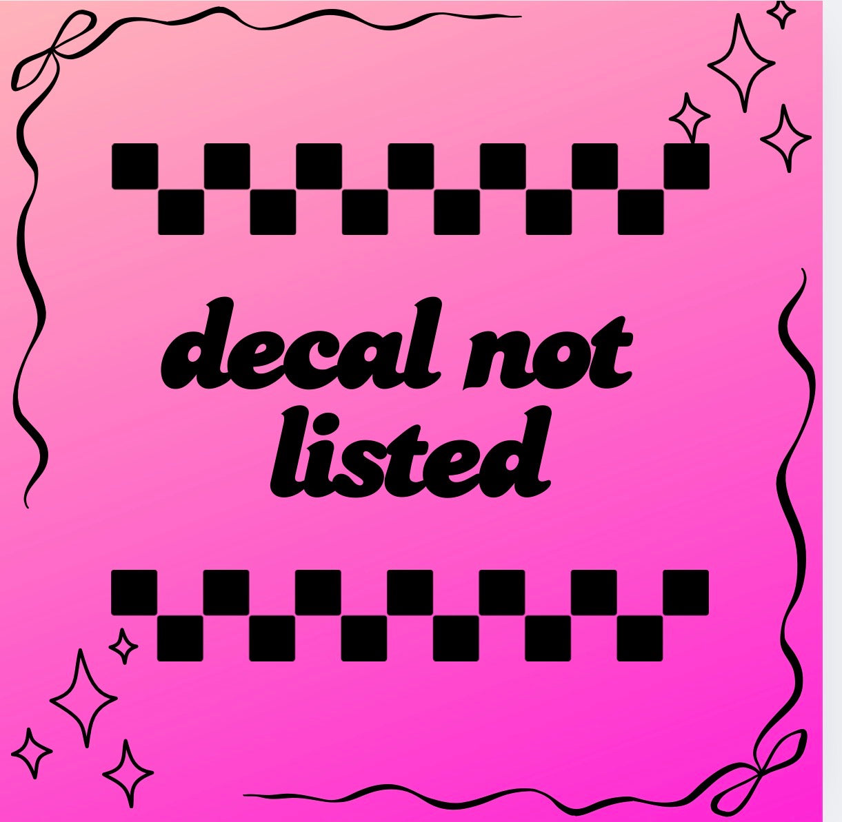 Decal not listed