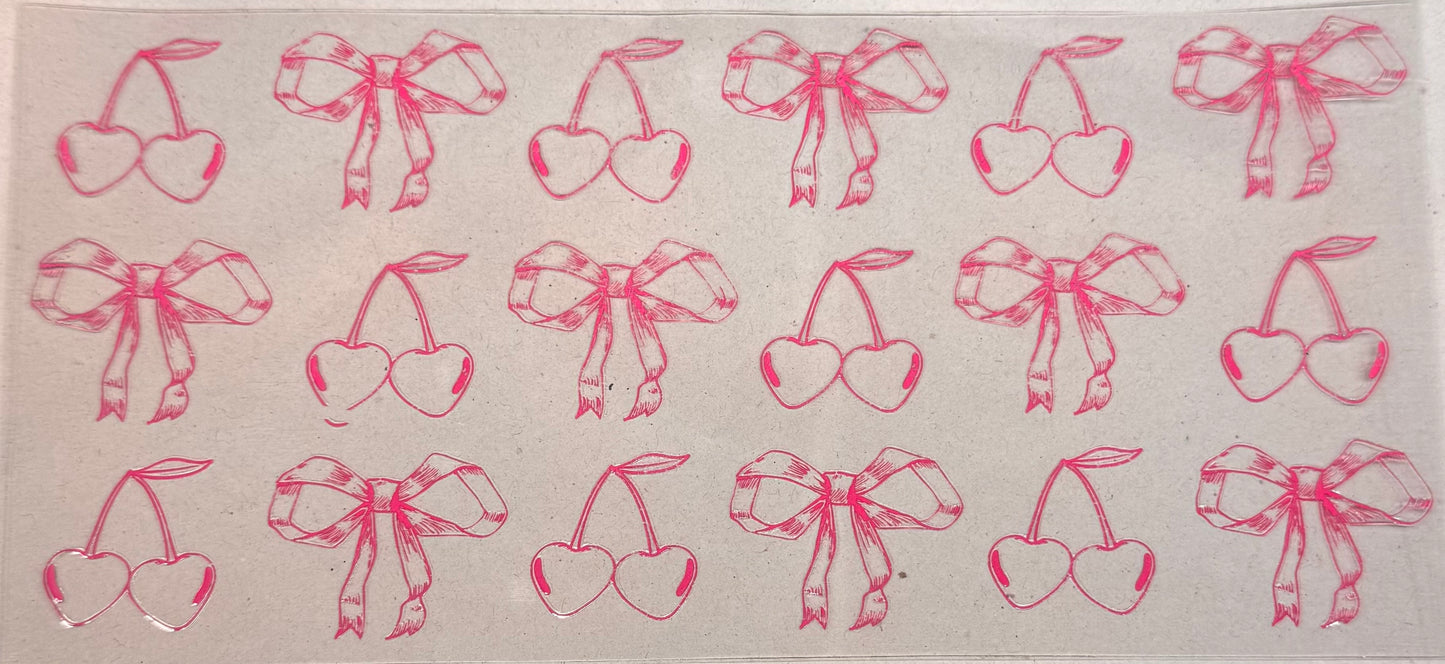 Pink bow cherry