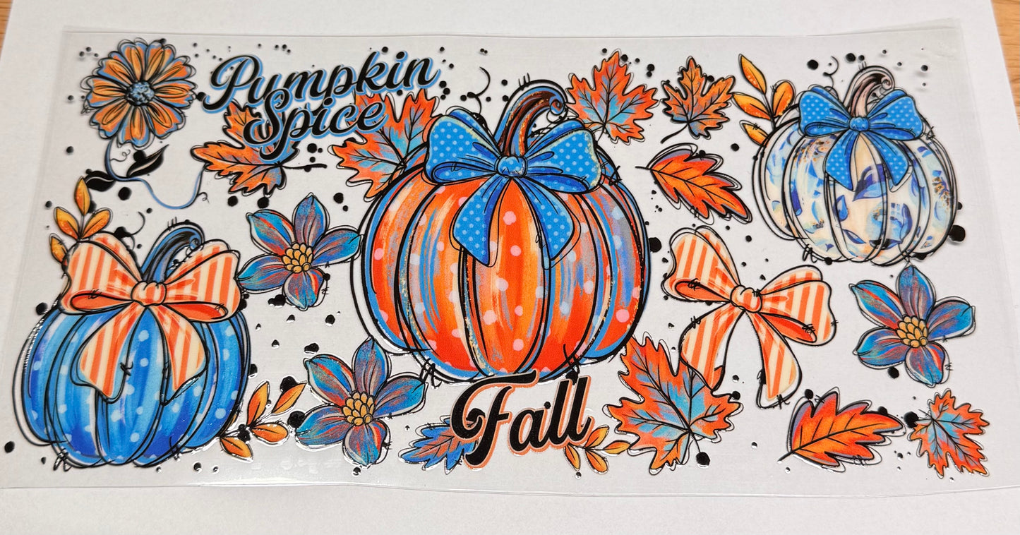 Fall blue pumpkin