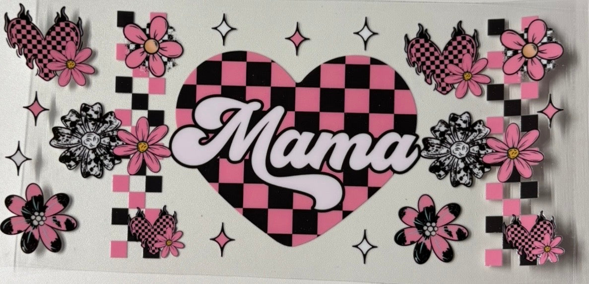 Pink checkered mama