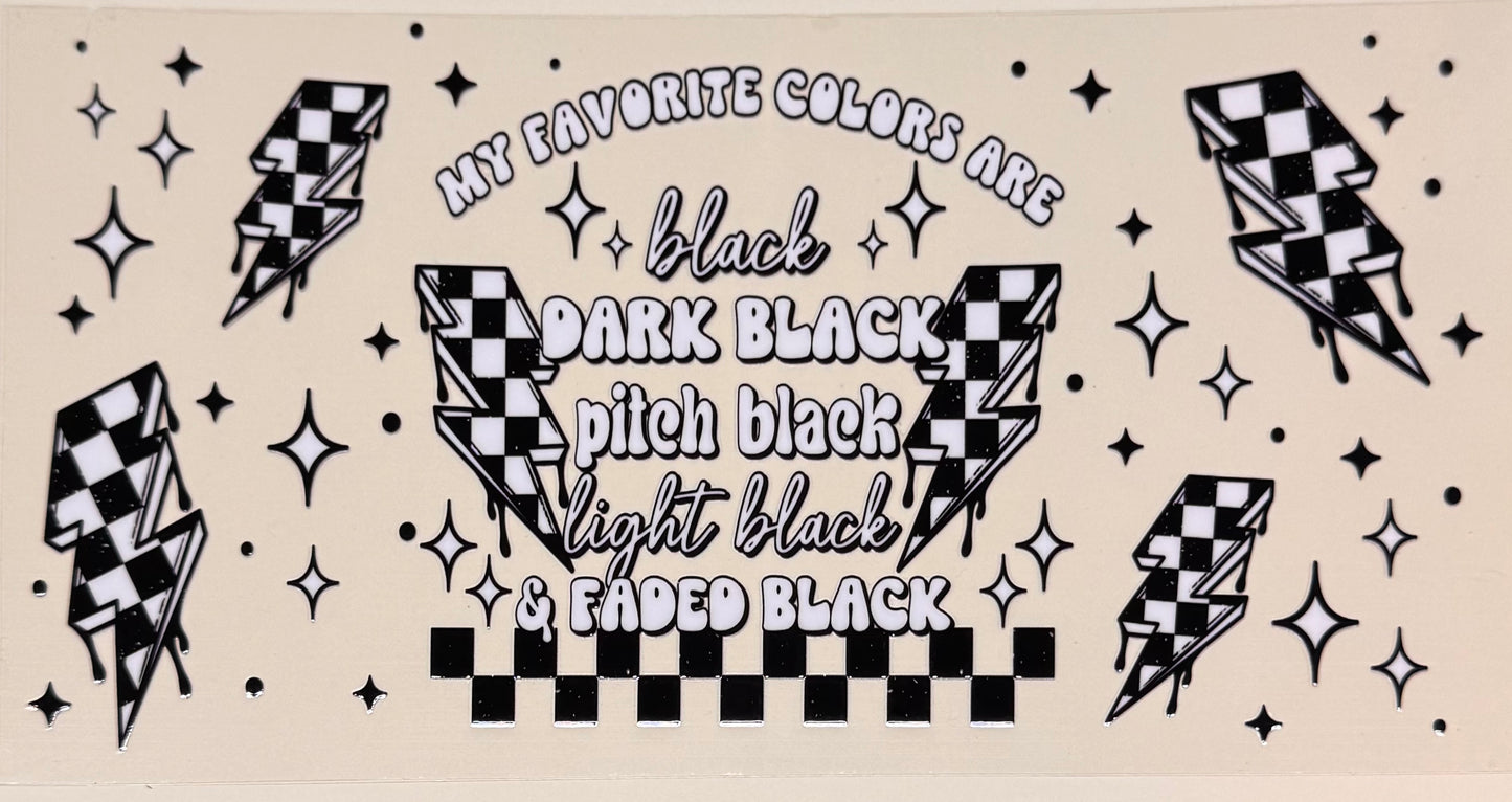 My fav color black