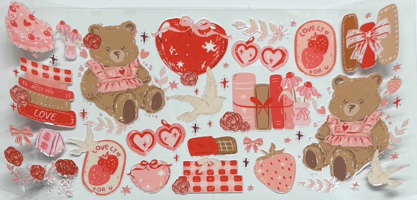 Cute bear valentine