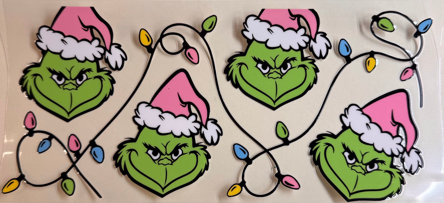 Pink green man lights