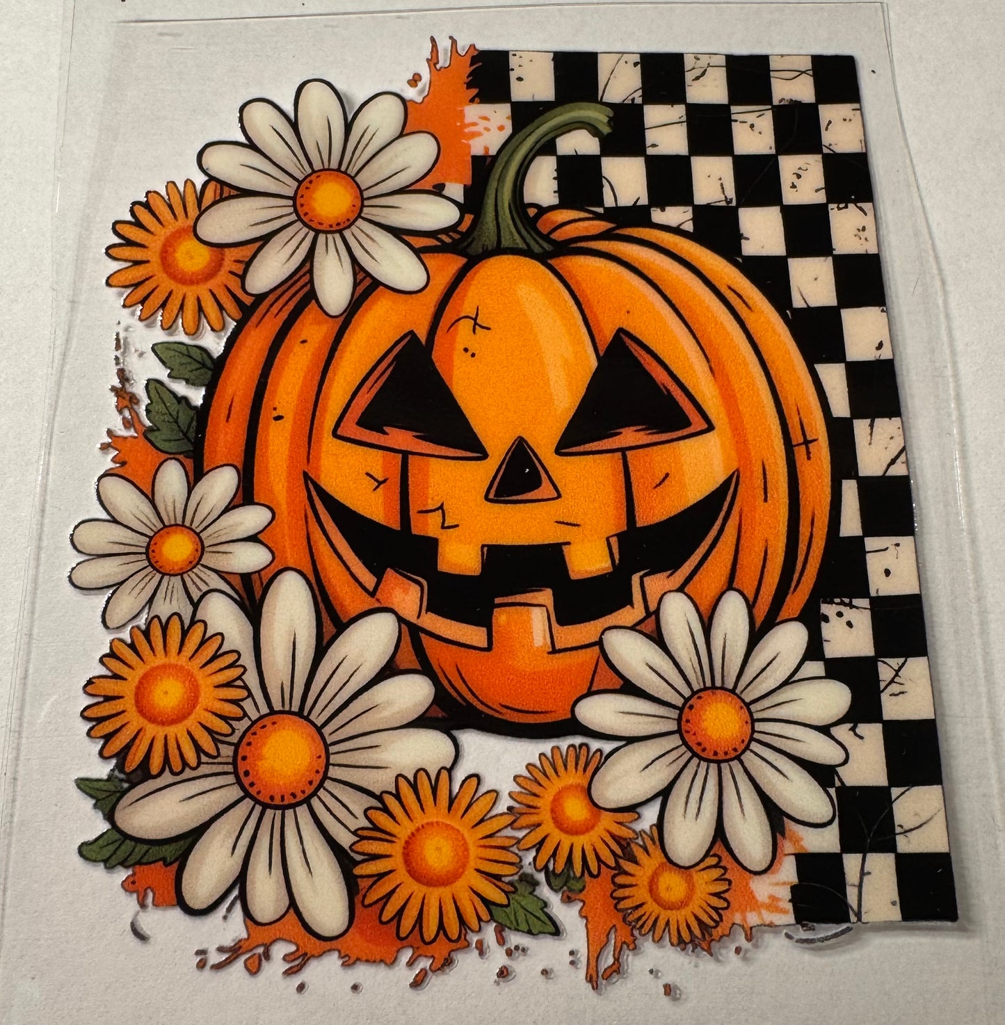 4inch pumpkin checkered