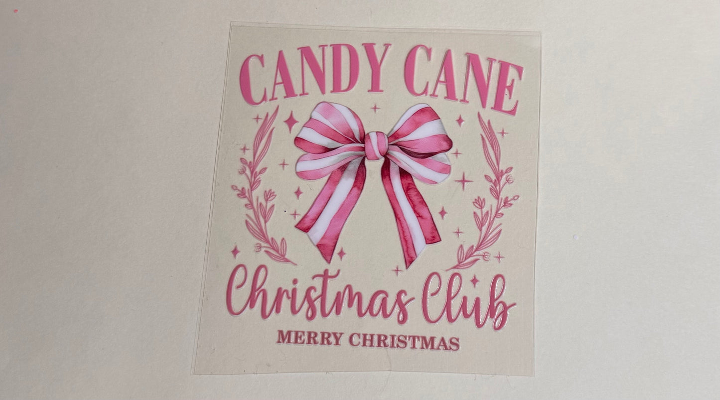4in pink candy cane