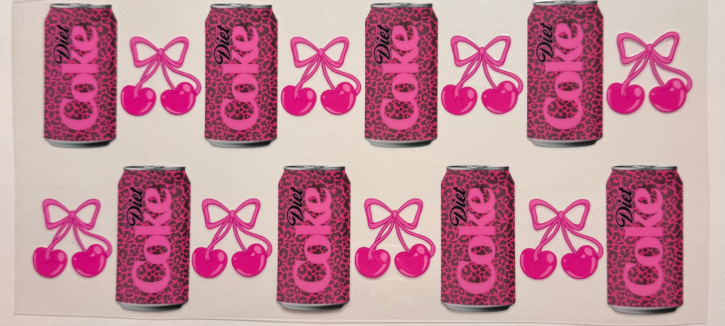 Pink leopard Diet Coke