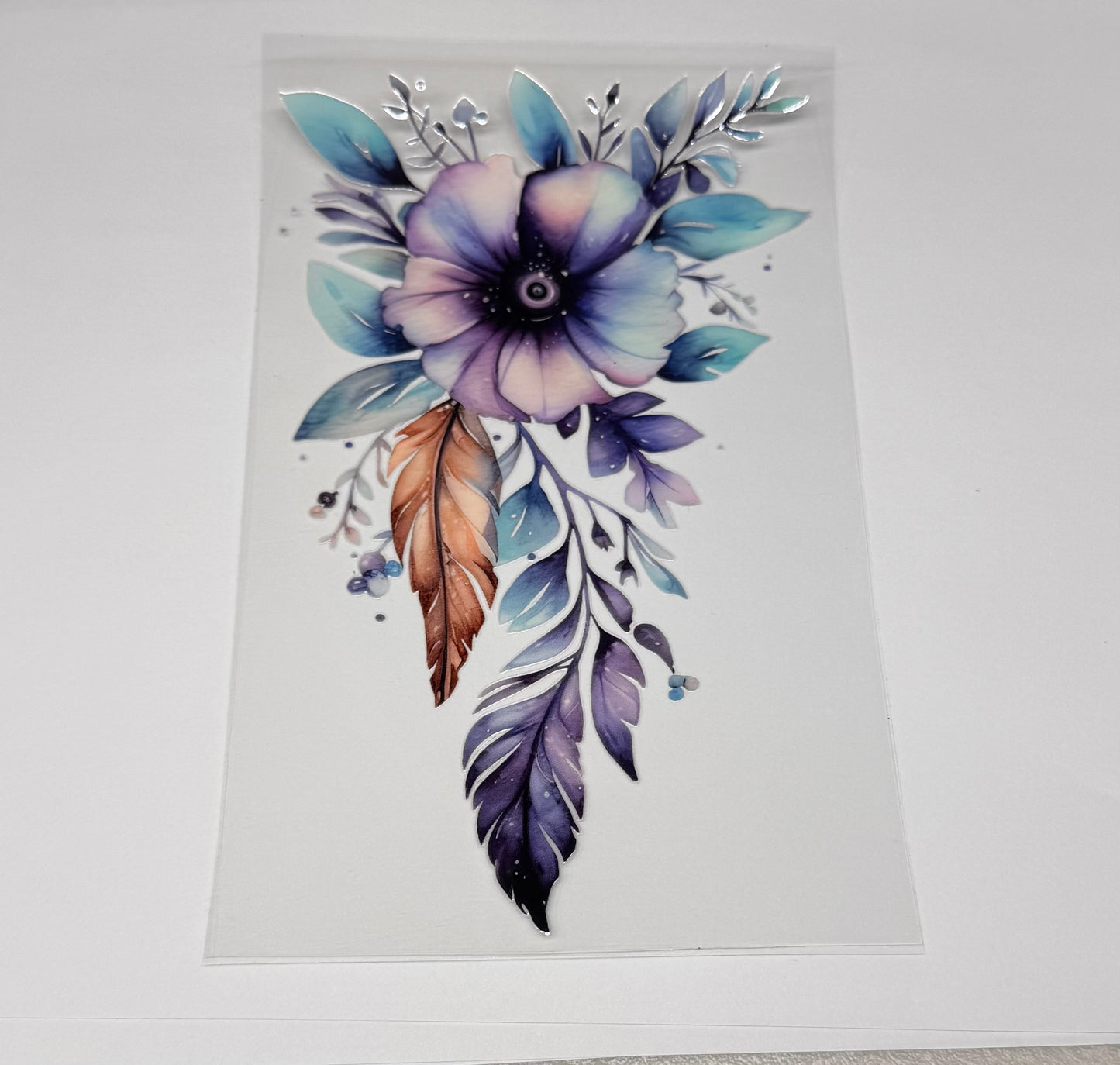 Flower and feathers