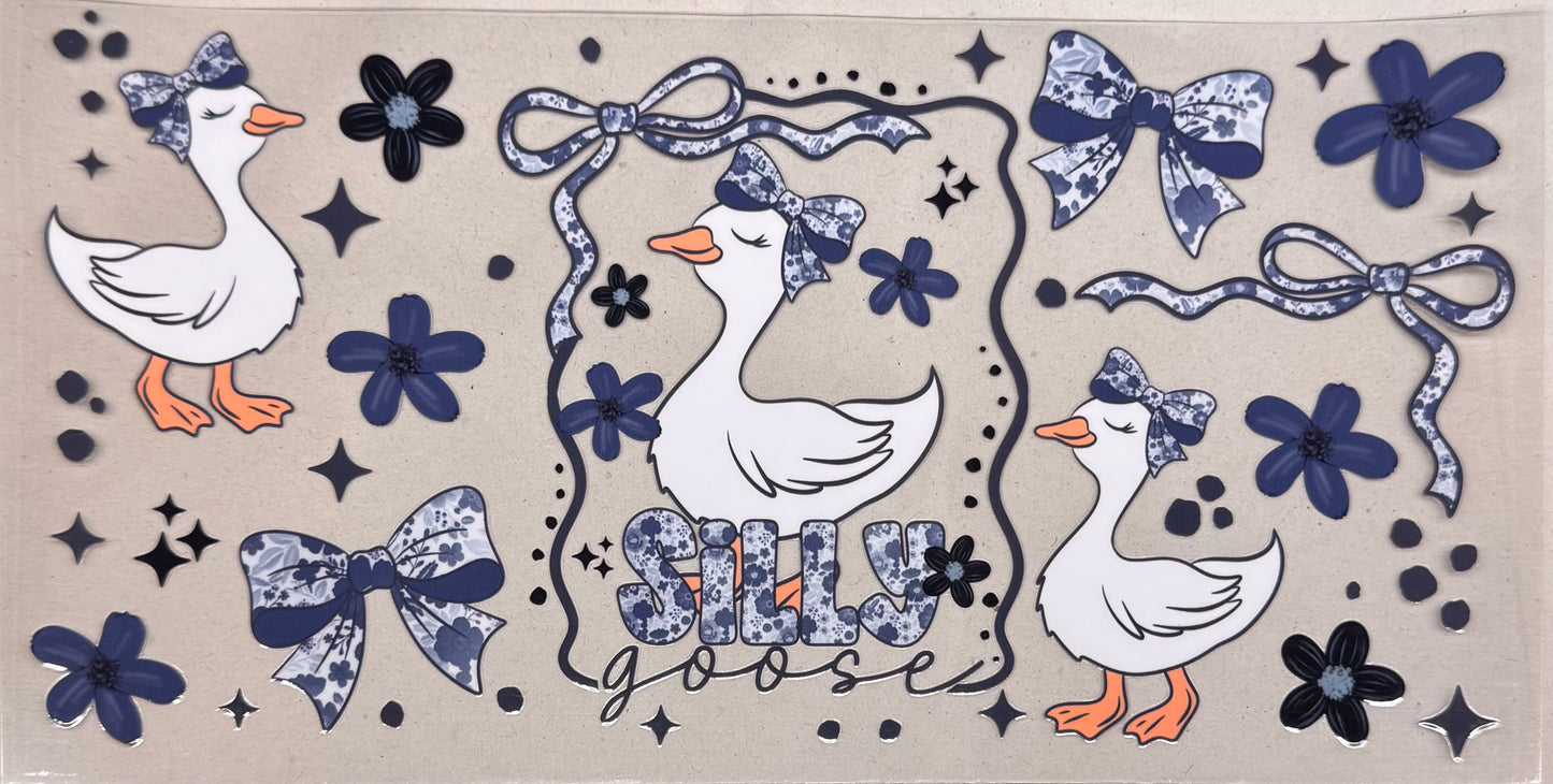 Blue bow goose