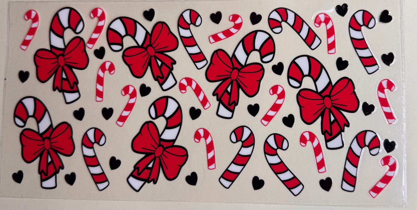Candy cane bows