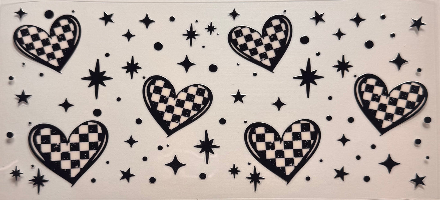 Checkered hearts