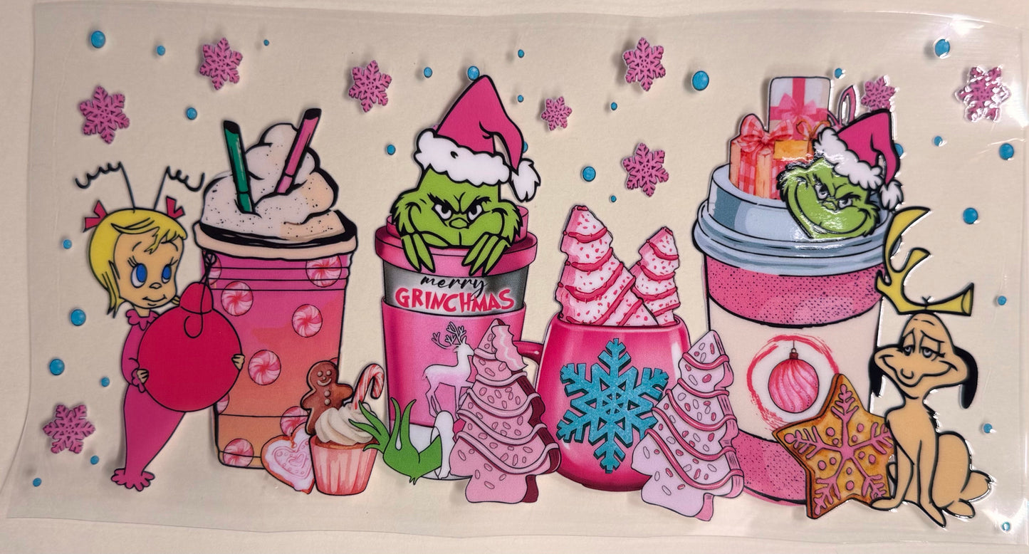 Green man pink coffee