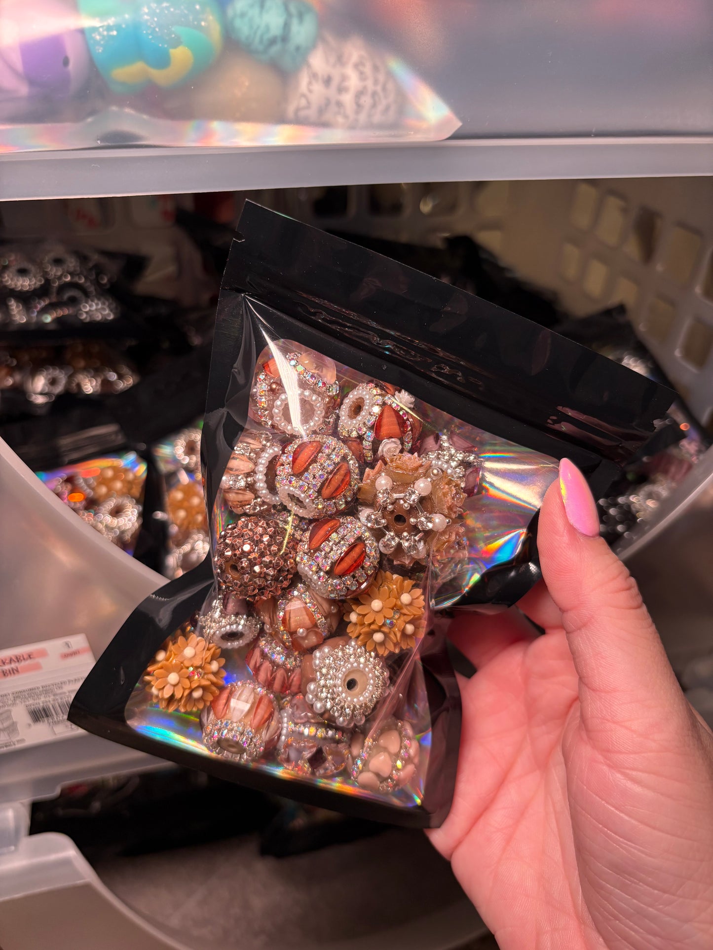 Brown bead mix