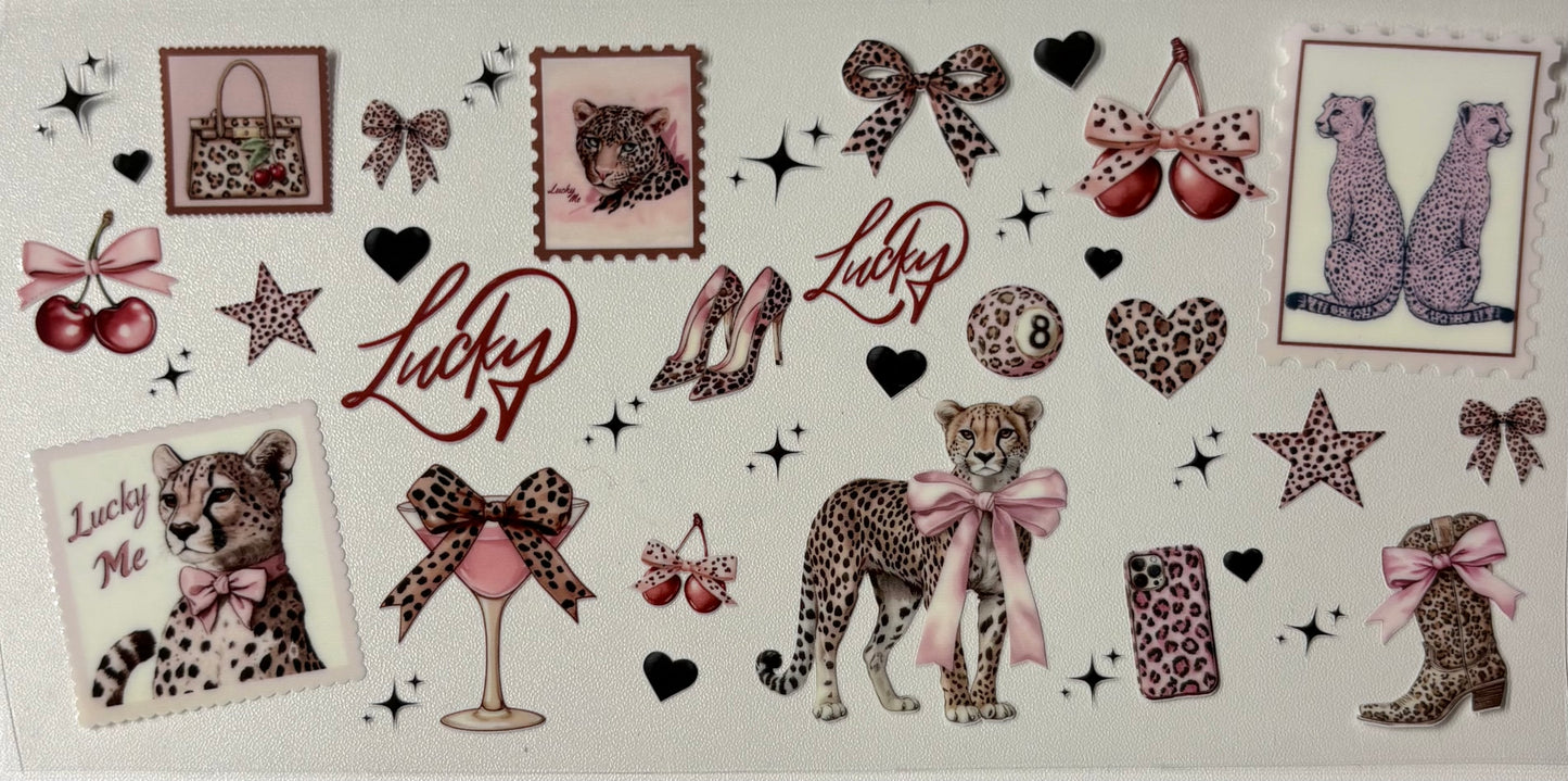 Lucky pink leopard