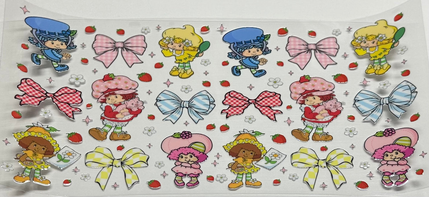 Straw short friends bows