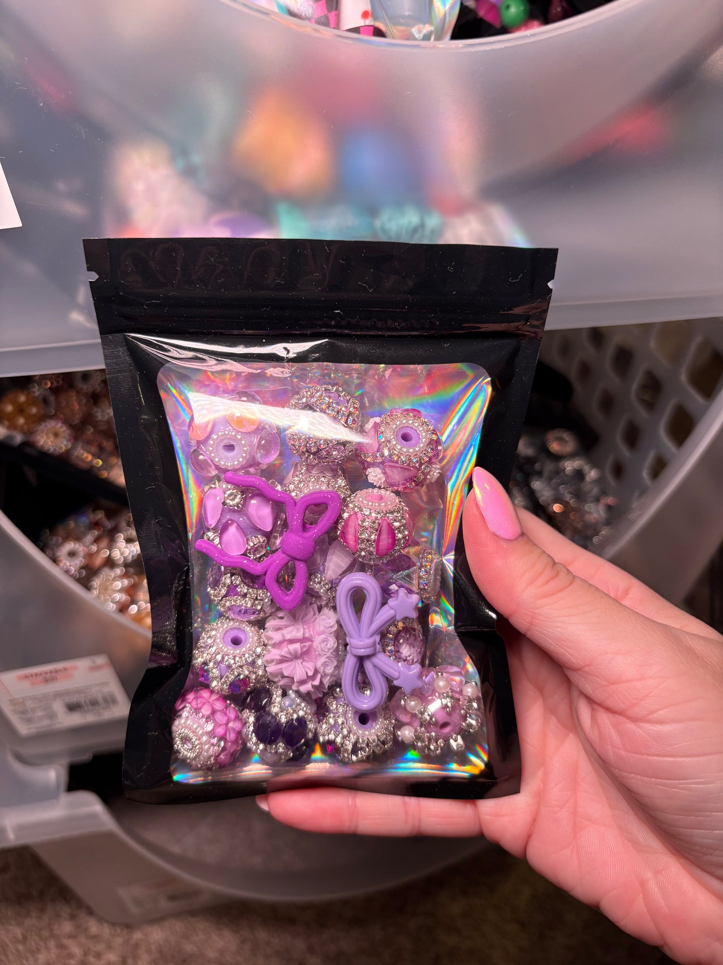 Purple bead mix