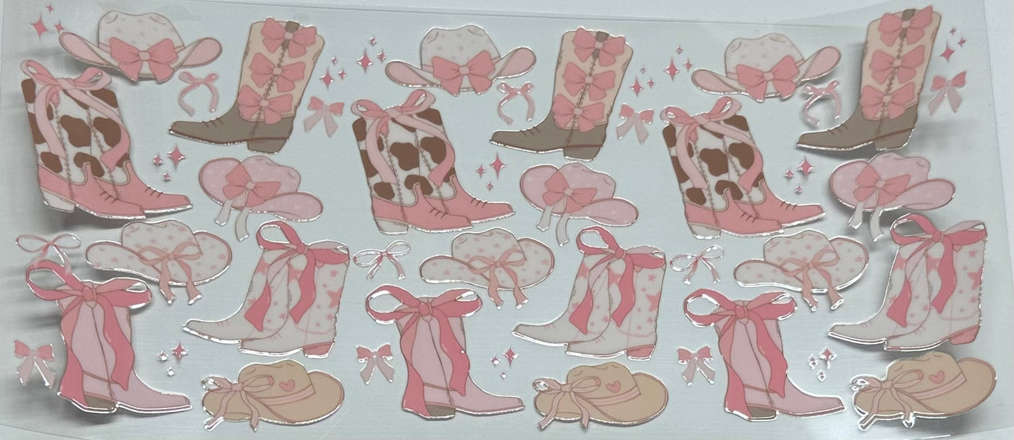 Pink bow cowgirl