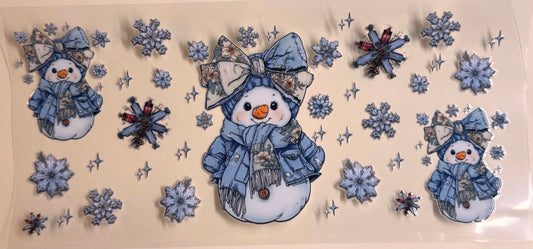 Blue snowman cute