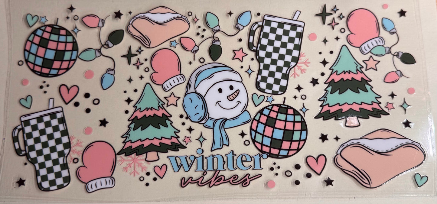 Winter checkered cute