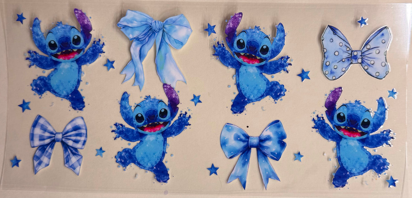 Blue guy bows