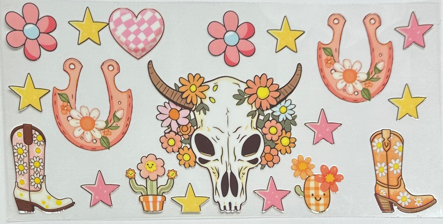 Pink floral western