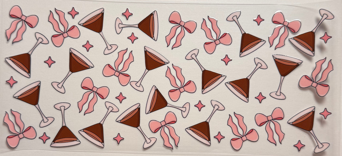 Pink bow martini