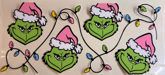 Pink green man lights