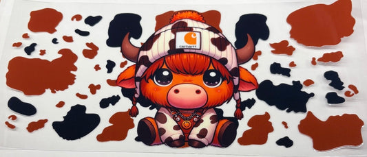 Cow hart beanie 2
