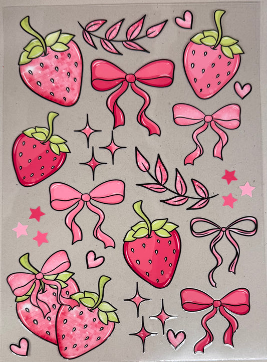 Strawberry bow element sheet