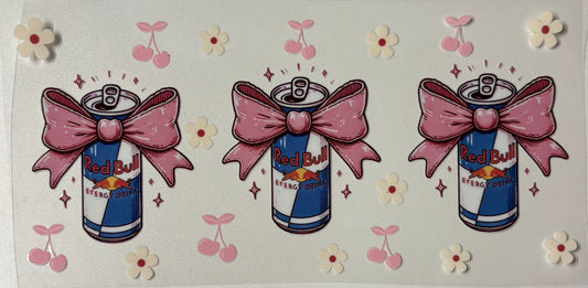 Red Bull bows and flowers