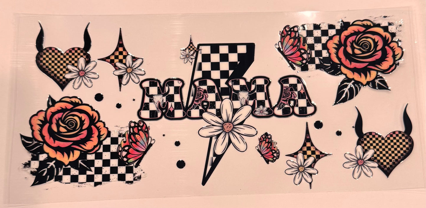 Checkered retro mama