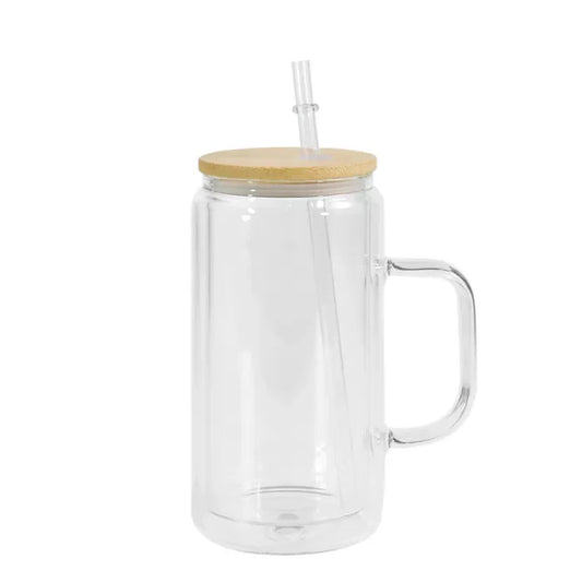 GLASS 16oz with handle