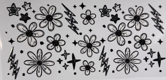 Flowers checkered
