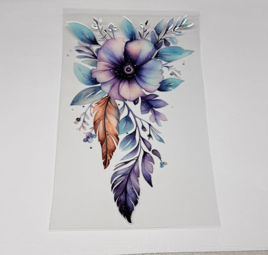 Flower and feathers