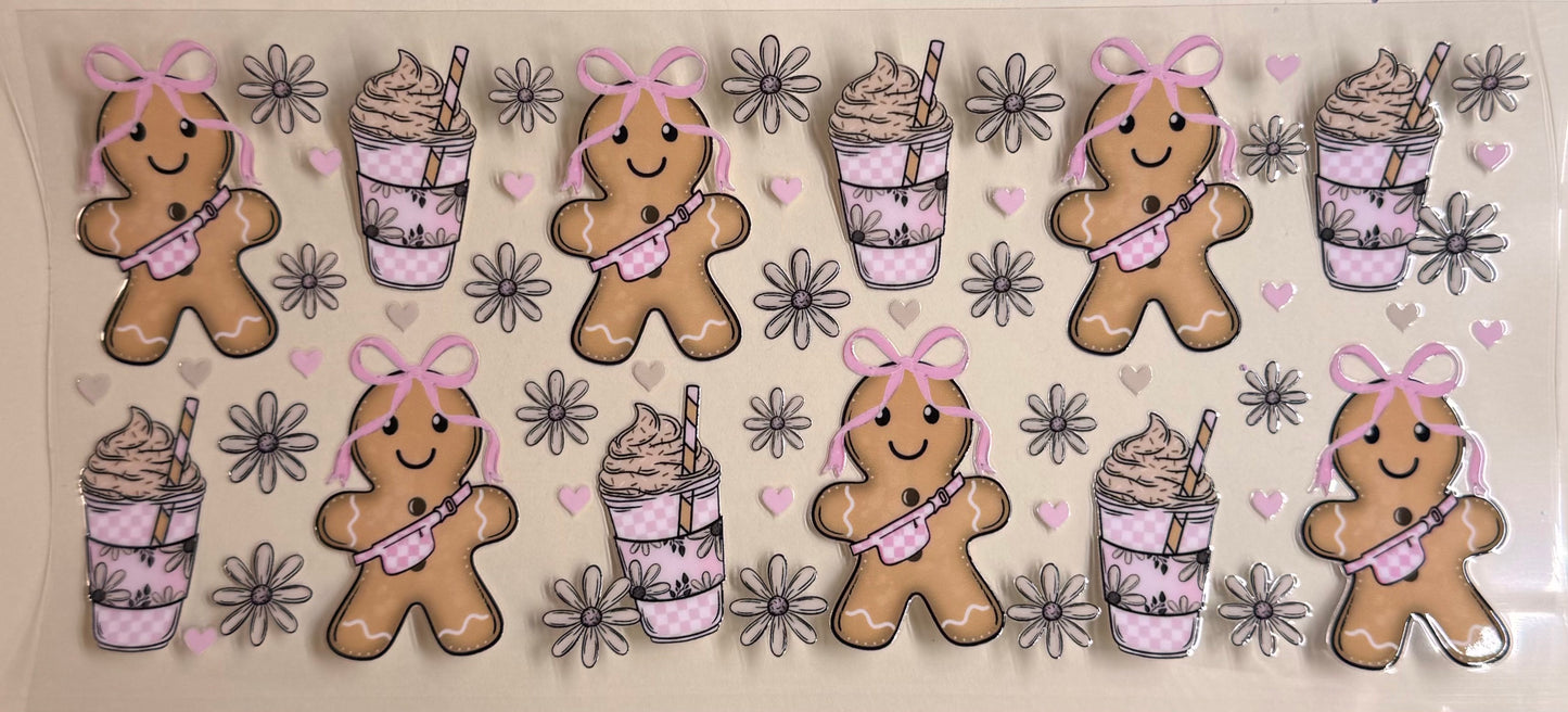 Pink gingerbread coffee