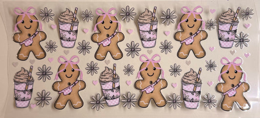 Pink gingerbread coffee