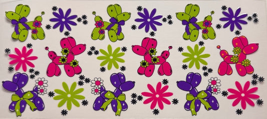 Ballon dog flowers