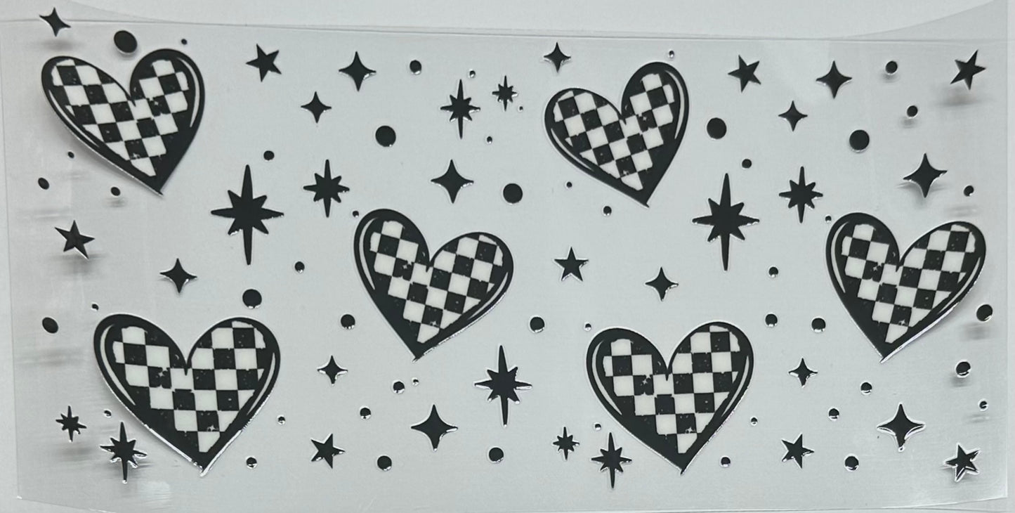 Checkered hearts