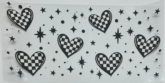 Checkered hearts