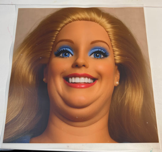 77 Barbie double chin