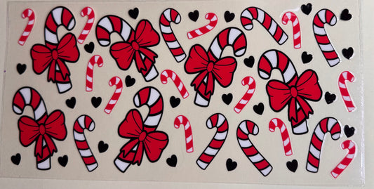 Candy cane bows