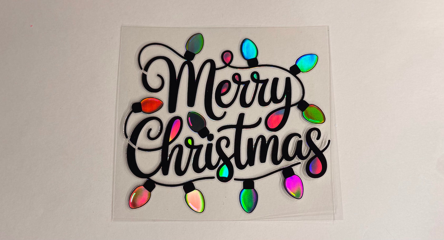 4in holo Xmas lights