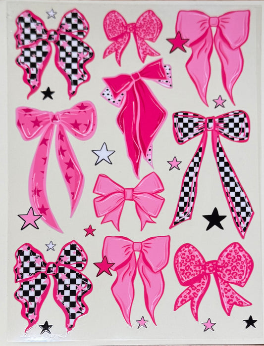 Pink bows element sheet