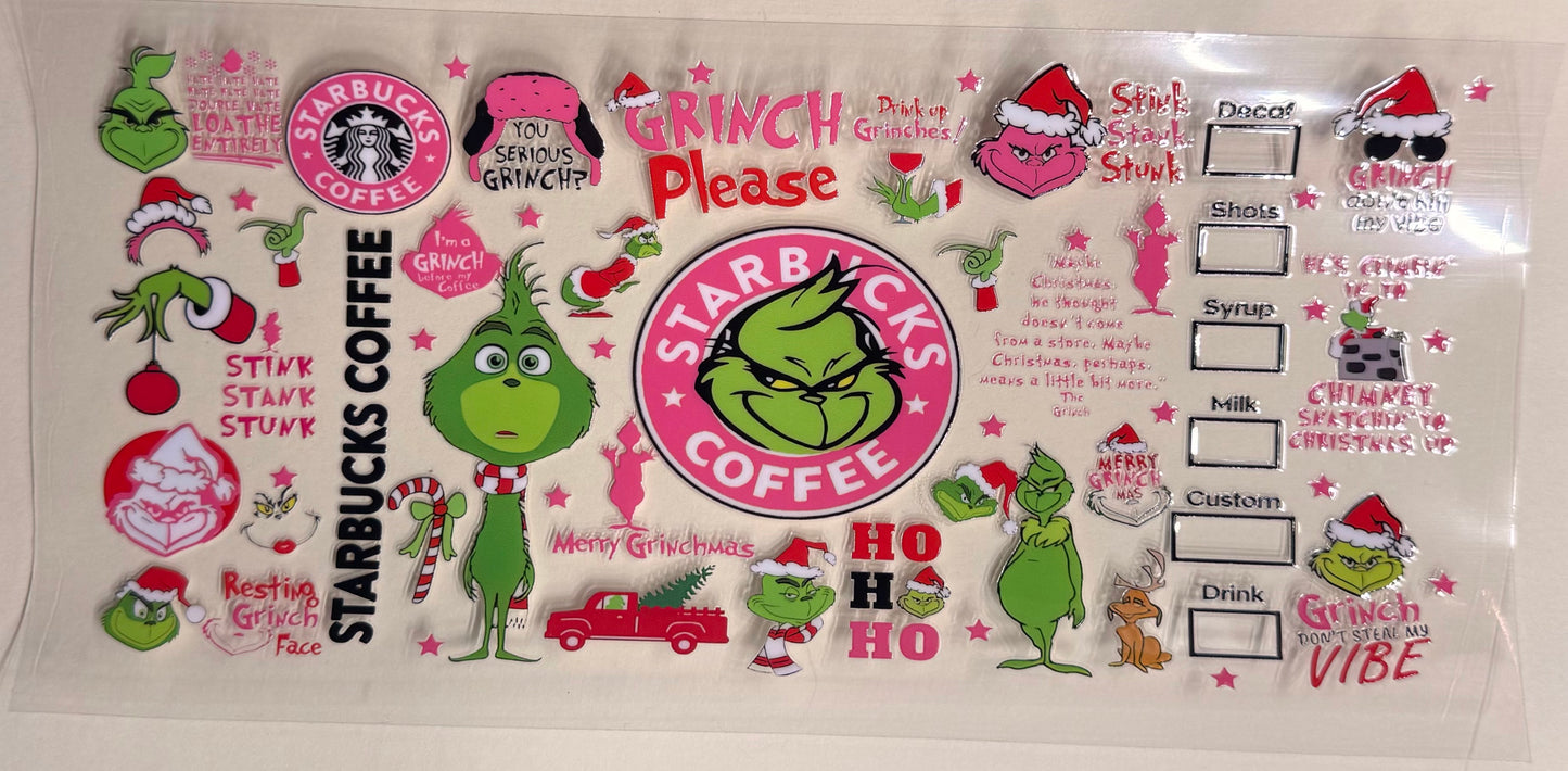 Green man pink coffee 2