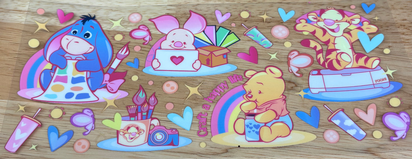 Colorful Pooh friends
