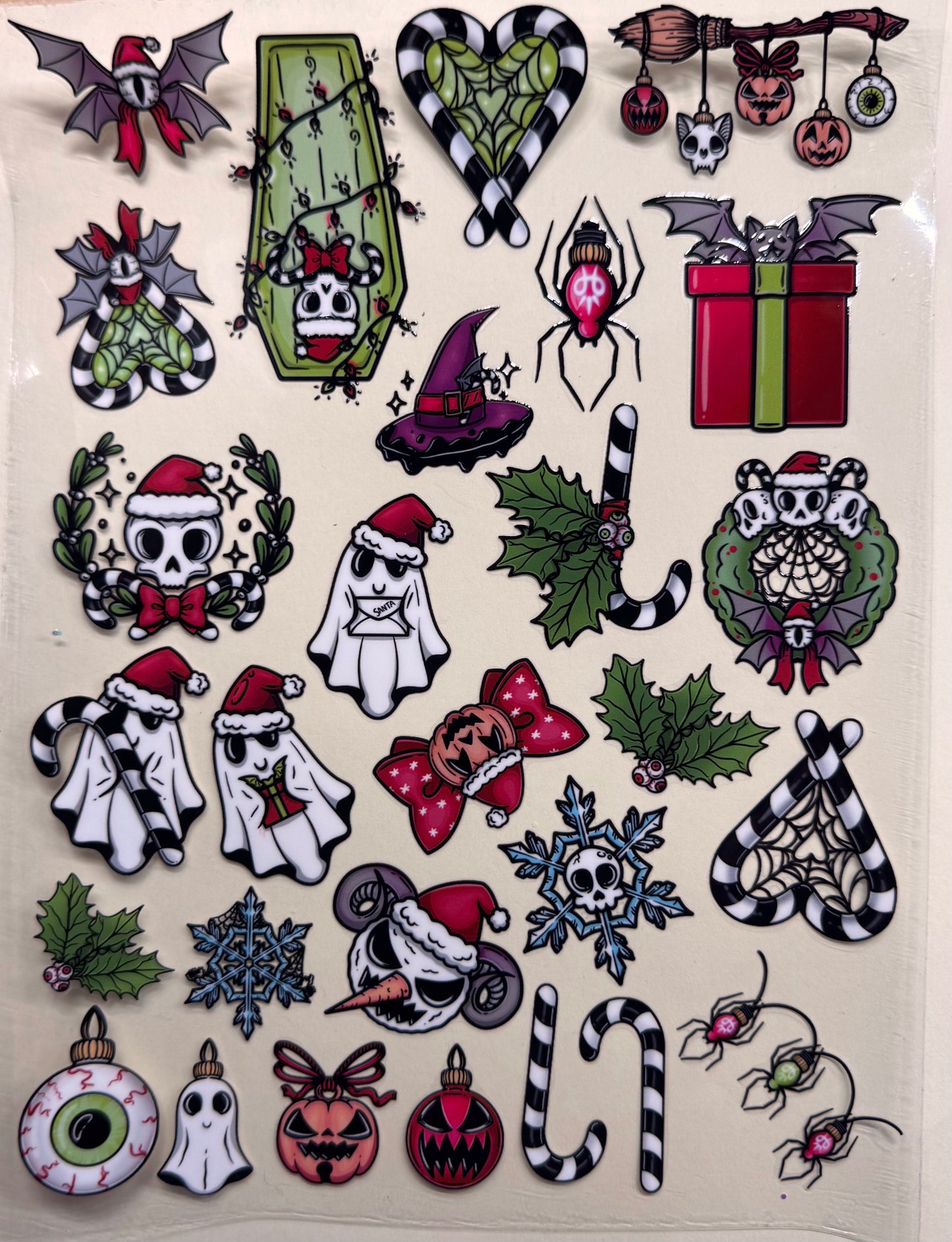 Spooky Xmas element sheet