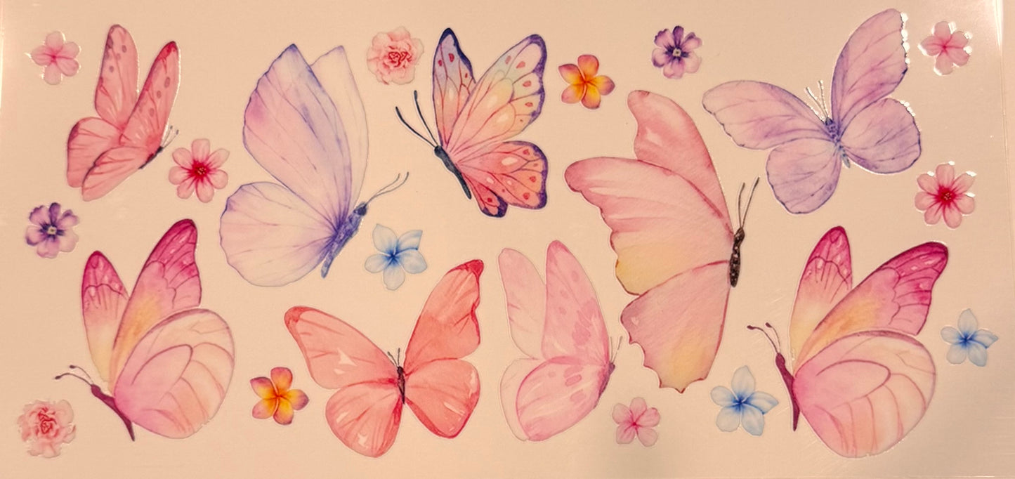Pastel butterflies
