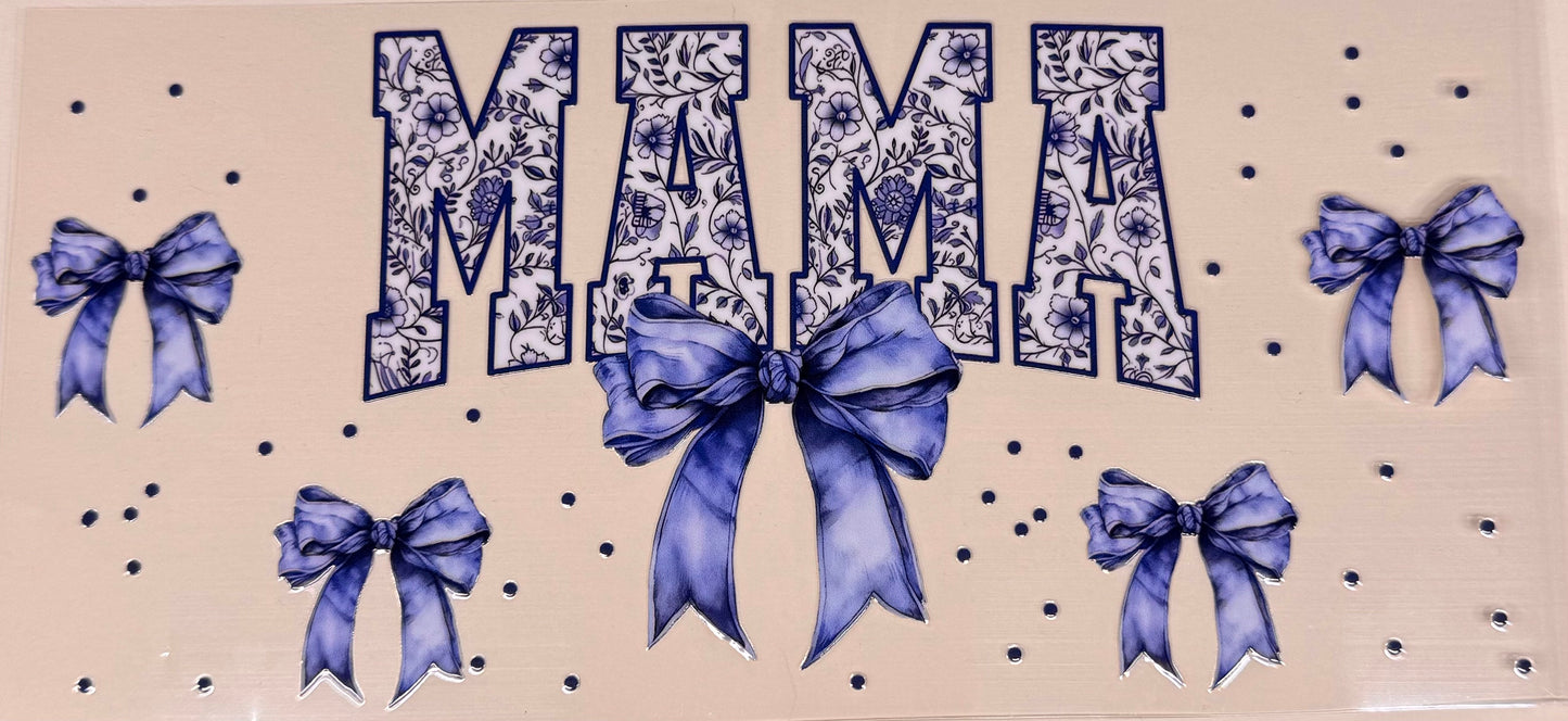 Blue floral mama
