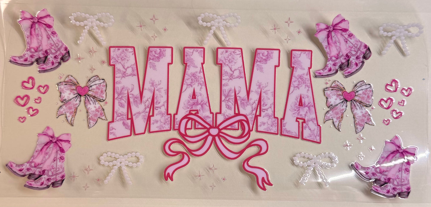 Pink bows mama