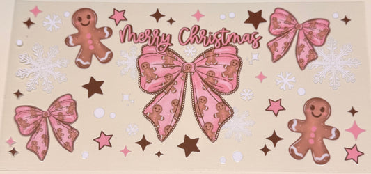 Pink gingerbread bow