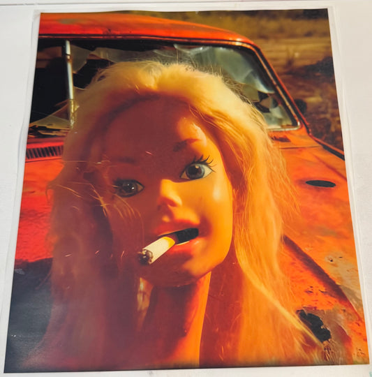 85 red car Barbie